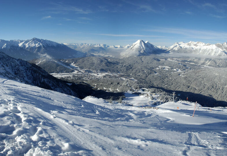 Skiabfahrt von der Rosshütte